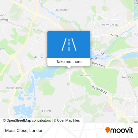 Moss Close map