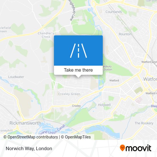 Norwich Way map