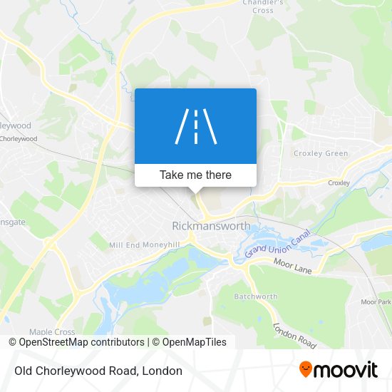 Old Chorleywood Road map