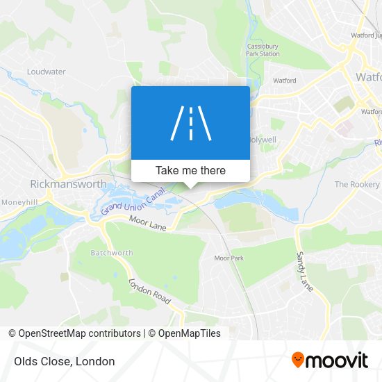 Olds Close map