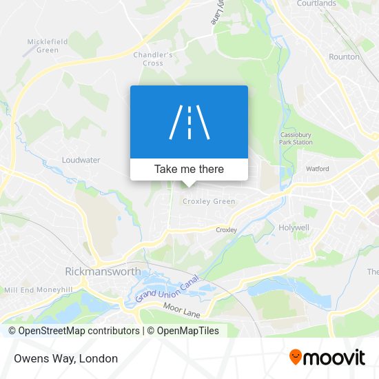 Owens Way map