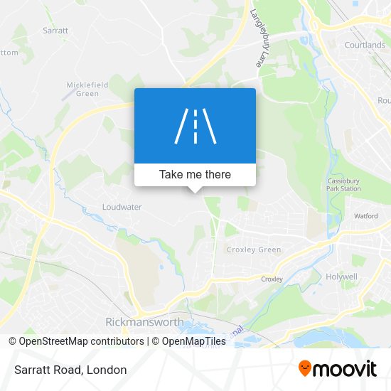 Sarratt Road map