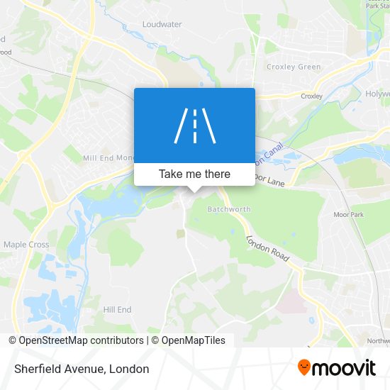 Sherfield Avenue map