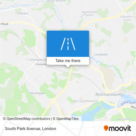 South Park Avenue map
