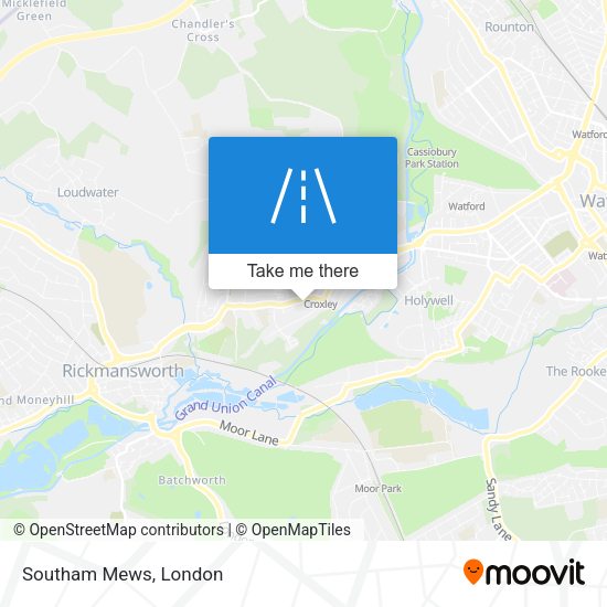 Southam Mews map