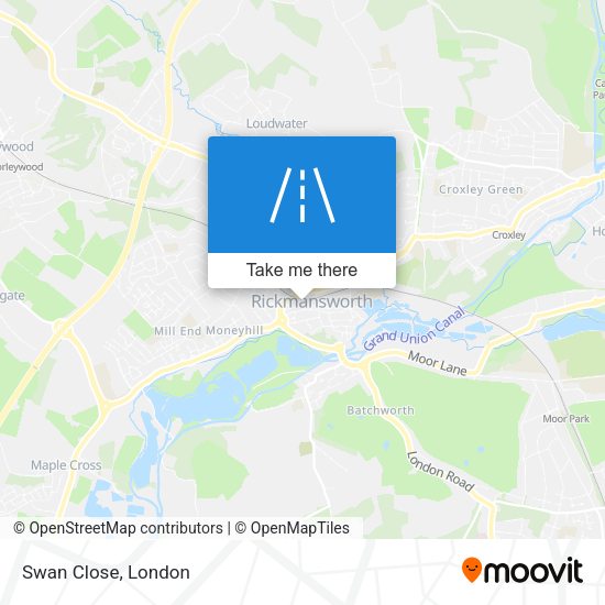 Swan Close map