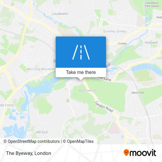 The Byeway map