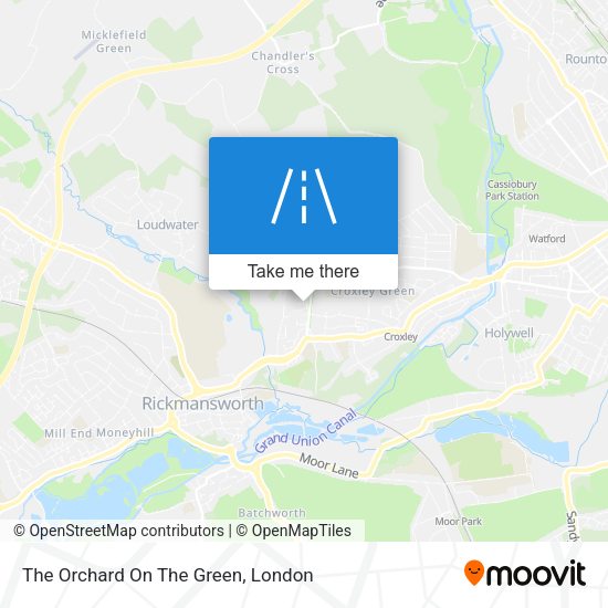 The Orchard On The Green map