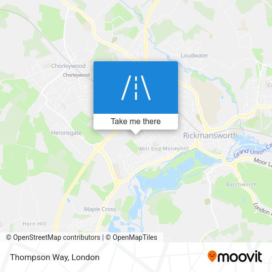 Thompson Way map