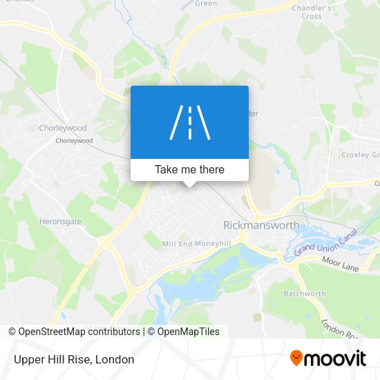 Upper Hill Rise map