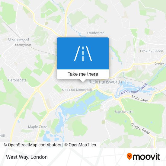 West Way map