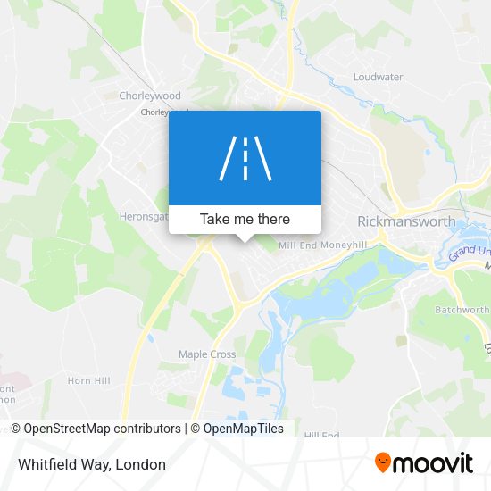 Whitfield Way map
