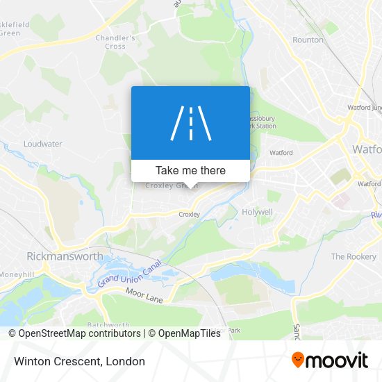 Winton Crescent map