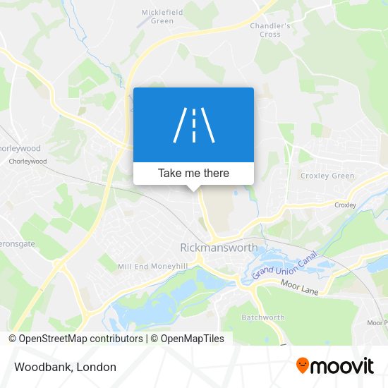 Woodbank map