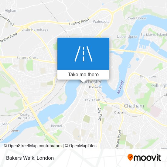 Bakers Walk map