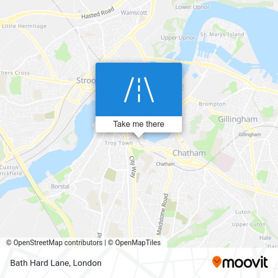 Bath Hard Lane map