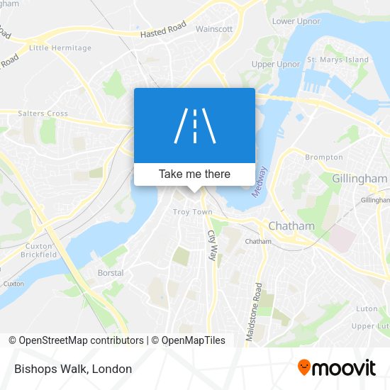 Bishops Walk map