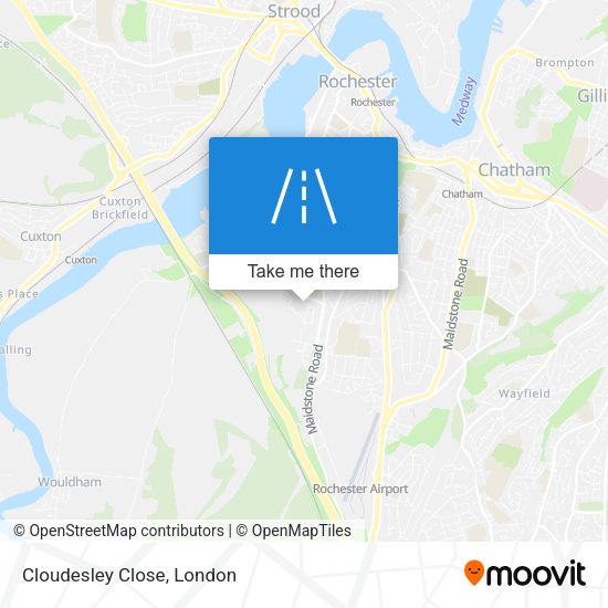 Cloudesley Close map