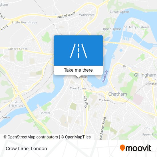 Crow Lane map