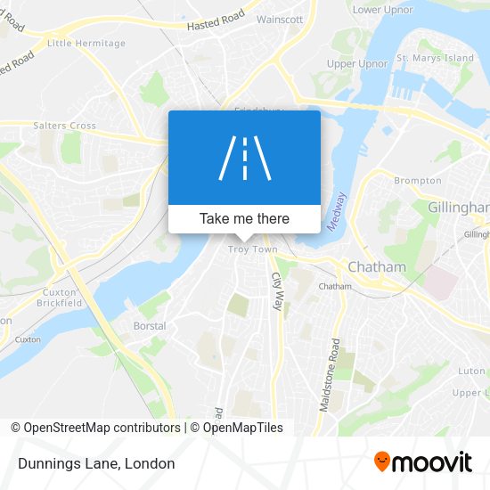Dunnings Lane map