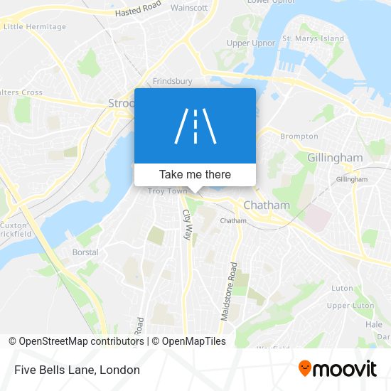 Five Bells Lane map