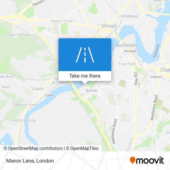 Manor Lane map