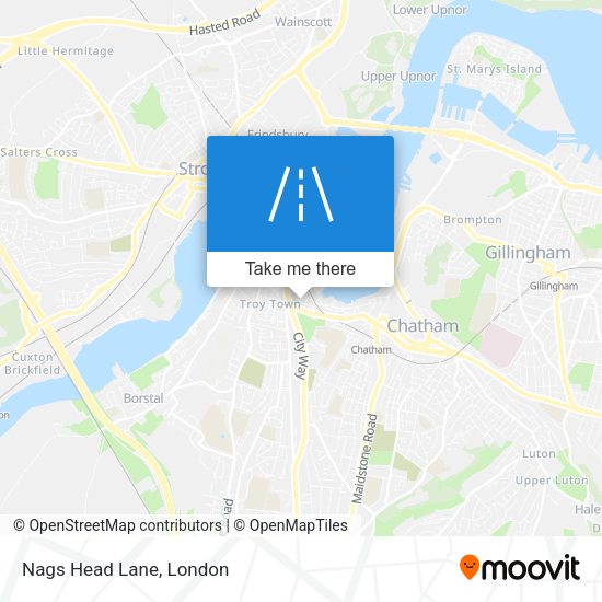 Nags Head Lane map