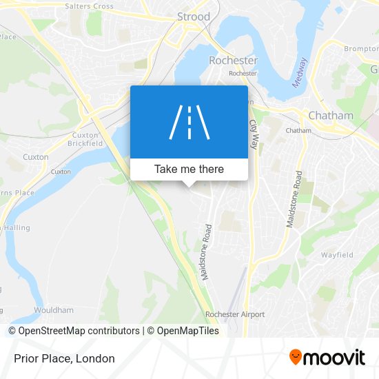 Prior Place map