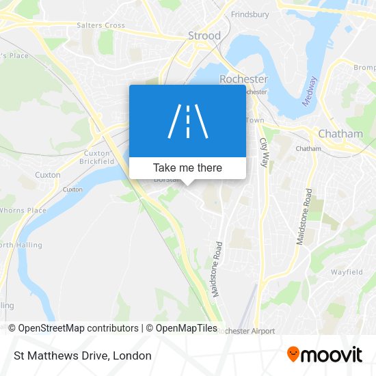 St Matthews Drive map