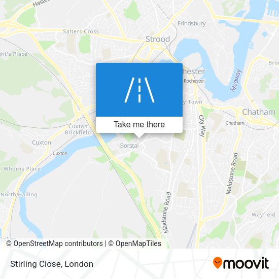 Stirling Close map