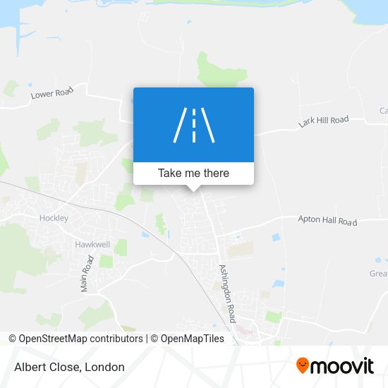 Albert Close map