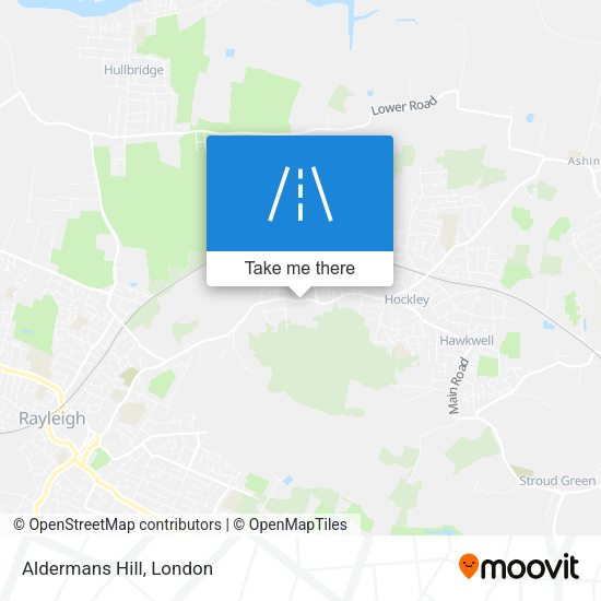 Aldermans Hill map