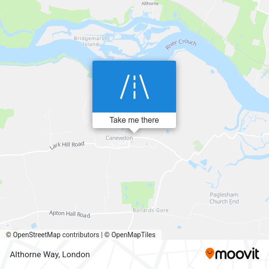 Althorne Way map