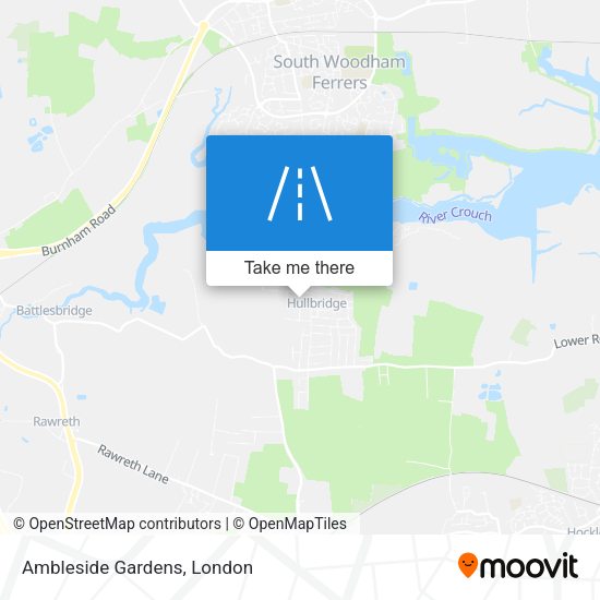Ambleside Gardens map
