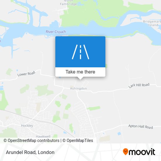 Arundel Road map