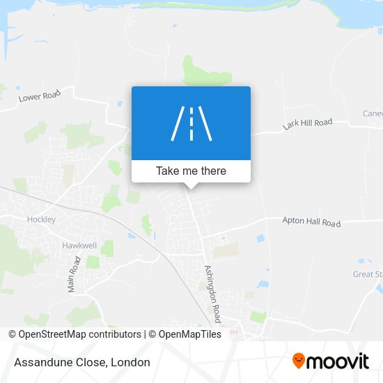 Assandune Close map