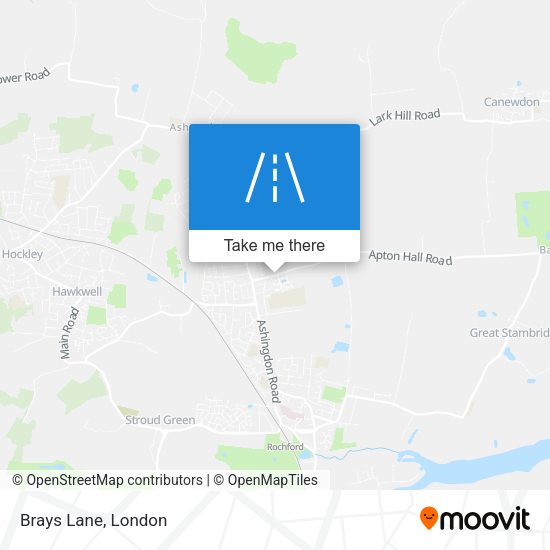 Brays Lane map