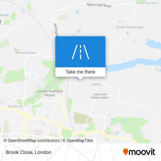 Brook Close map
