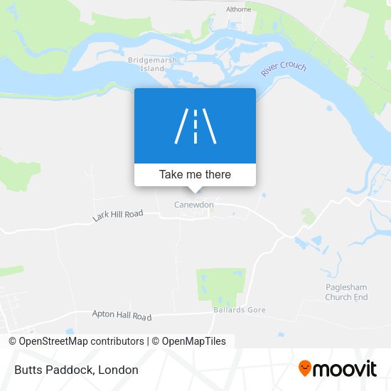 Butts Paddock map