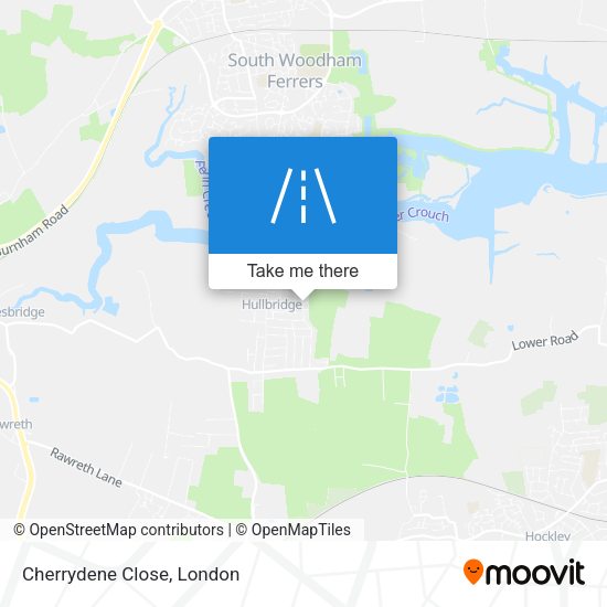Cherrydene Close map