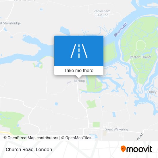 Church Road map