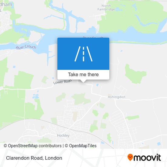 Clarendon Road map