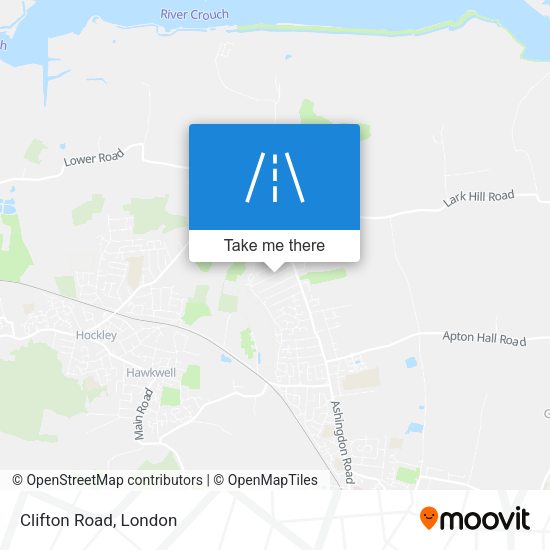 Clifton Road map