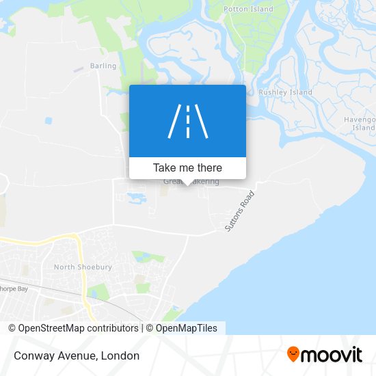 Conway Avenue map