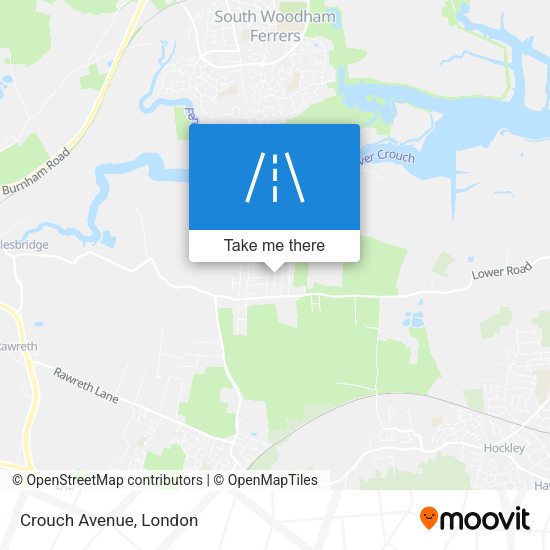 Crouch Avenue map