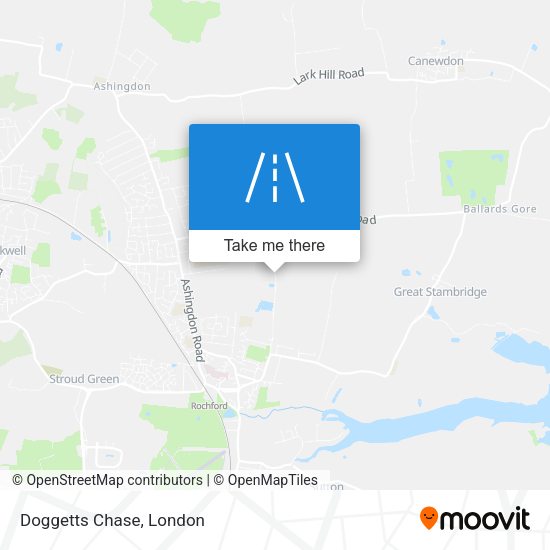 Doggetts Chase map