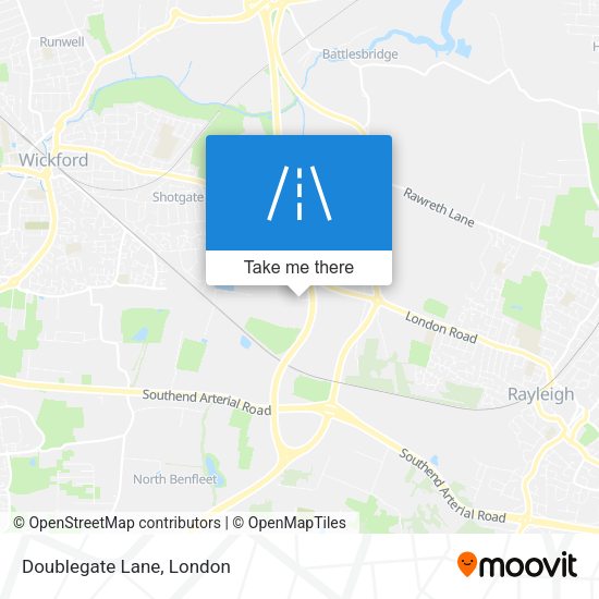 Doublegate Lane map