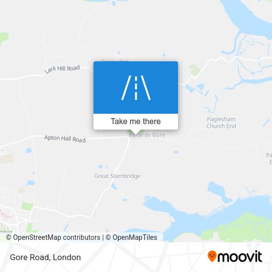 Gore Road map