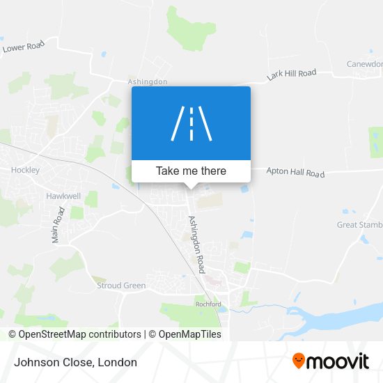 Johnson Close map