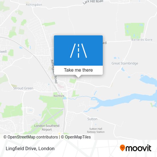 Lingfield Drive map